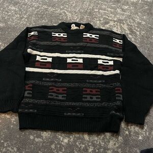 Vintage Wear the Right Thing Black Sweater